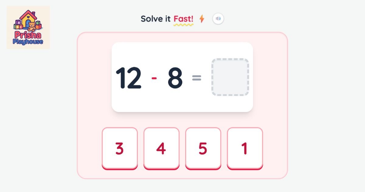 Subtraction Speed Challenge